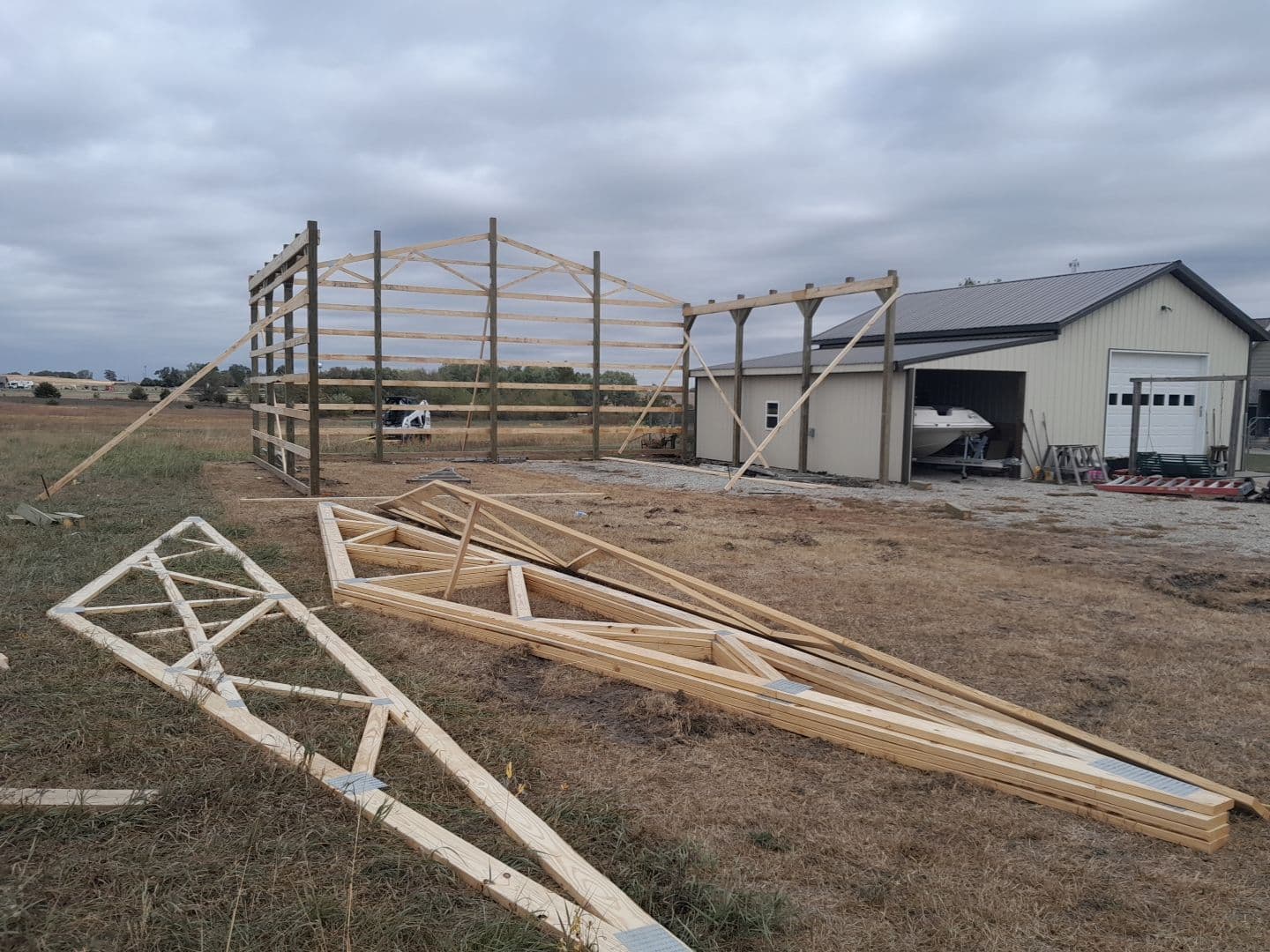 Open Side Post Frame Building — 8