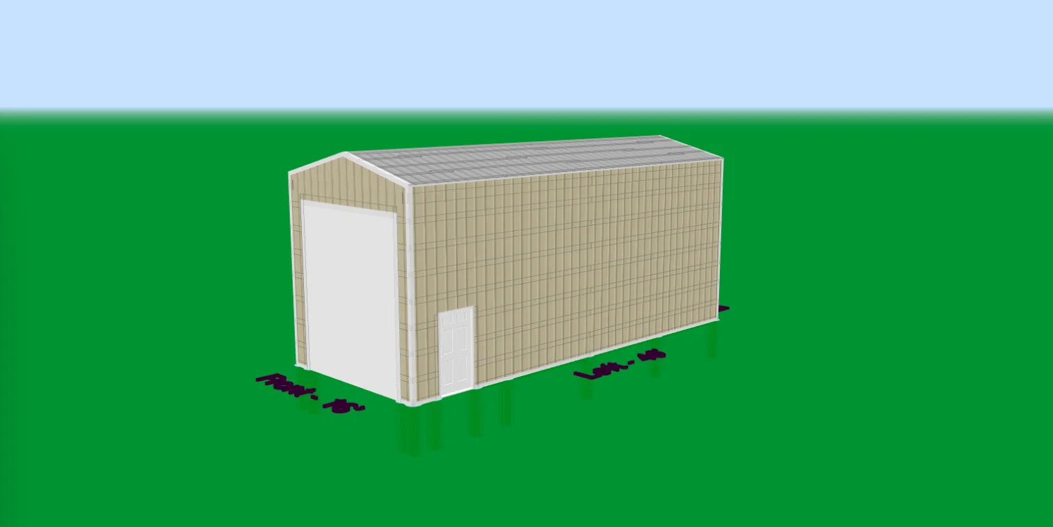 30x60 Post Frame Shop